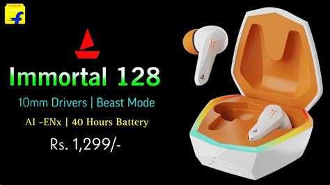 Boat Immortal 128 Tws Earbuds 10mm Drivers Low Latency Enx 40 Hours Battery Features