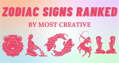 The Most Creative Zodiac Signs Ranked So Syncd