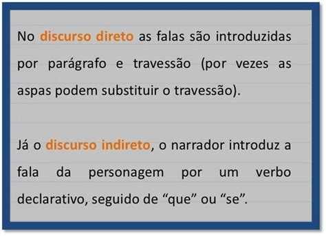 Discurso Direto E Indireto Resumos E Mapas Mentais Infinittus