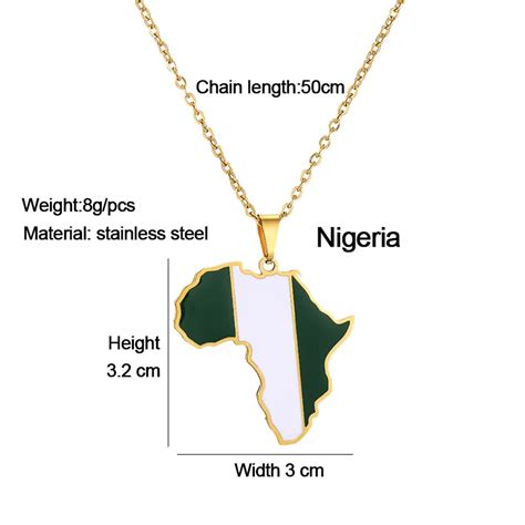 Fashion Personalized Palestinian Map Africa Map Pendant Necklace Map