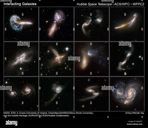 Interacting Galaxies Hubble Stock Photo Alamy