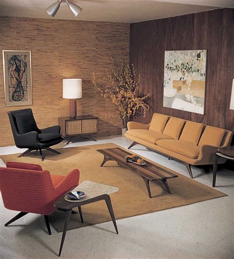 27+ Best Mid Century Living Room to Try at Home | Mid century modern ...