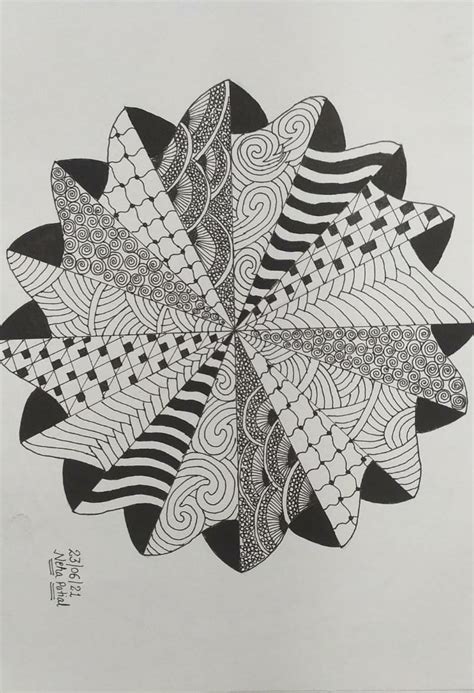 Zentangle Doodle Art Mandala Art Mandala Doodle Art For Beginners