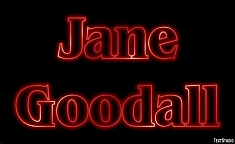 Jane Goodall Effet De Texte Et Design De Logos Célébrité Textstudio