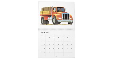 2016 Big Truck Calendar Zazzle