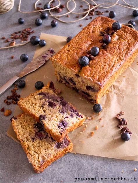 Banana Bread Ai Mirtilli Senza Zucchero Senza Grassi E Senza Glutine