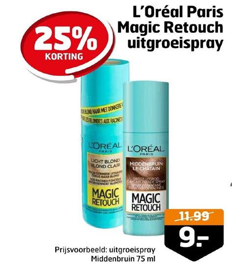 L Or Al Paris Magic Retouch Uitgroeispray Aanbieding Bij Trekpleister