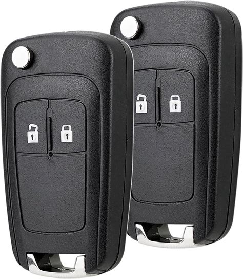 2PCS 2 Buttons Flip Car Key Fob Case Replacement For Vauxhall Opel