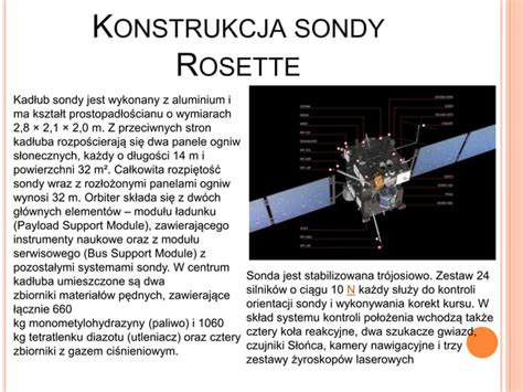 Prezentacja Sonda Rosetta PPT