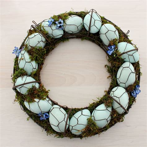 Diy Egg Wreath Idea For Spring Dans Le Lakehouse In Chicken