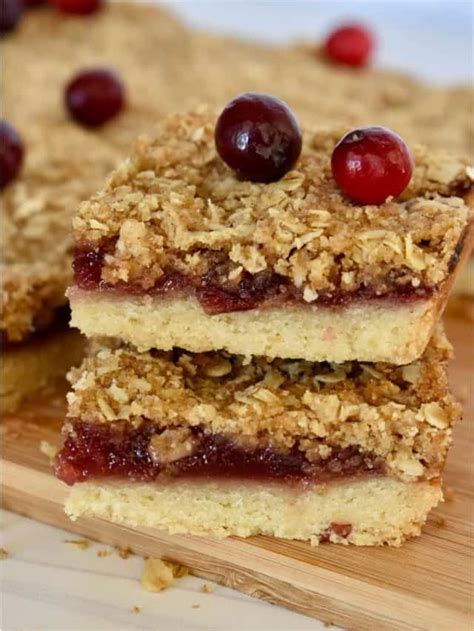 Cranberry Shortbread Bars This Delicious House