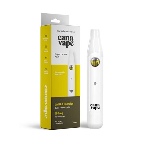 Super Lemon Haze CBD Vape Pen 1g Strong Sativa Canavape