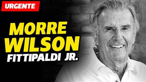 URGENTE MORRE O EX PILOTO BRASILEIRO WILSON FITTIPALDI JR FÓRMULA 1