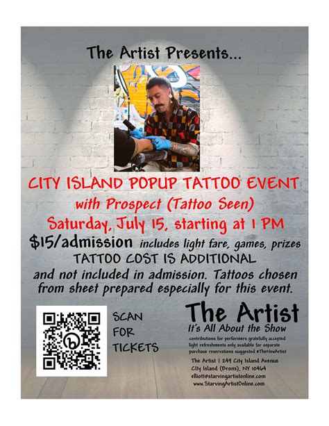 City Island Popup Tattoo Event Starving Artist City Island Chamber Of Commerce