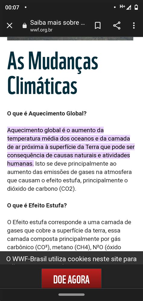 Aquecimento Global Geografia