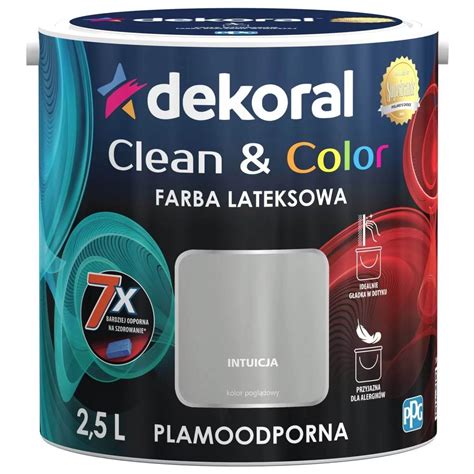 Dekoral Satynowa Farba Lateksowa Clean Color Intuicja L Ceny I