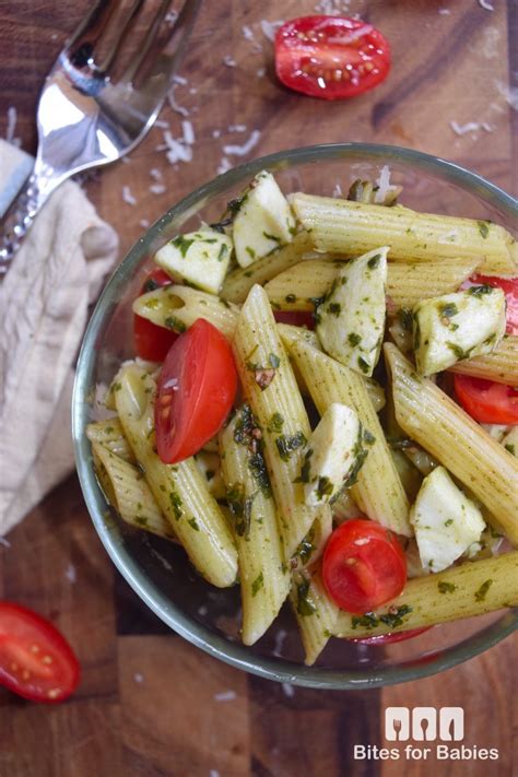 Pesto Caprese Pasta Salad Bites For Foodies