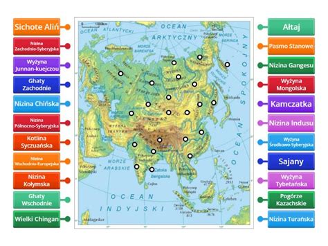Mapa Fizyczna Azji Cz Labelled Diagram