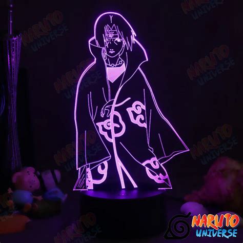 Naruto Lamps Itachi Akatsuki 3D Colorful LED Night Light Naruto Store