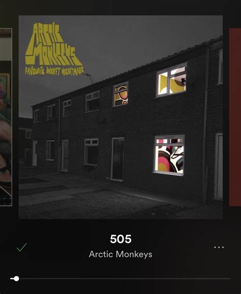 505 Arctic Monkeys Album Cover