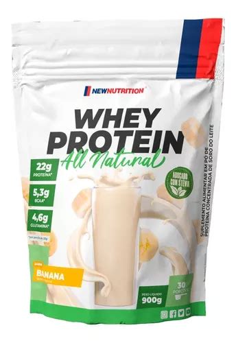 Whey Protein Concentrado All Natural Em Sachê De 900g Newnutrition Alta