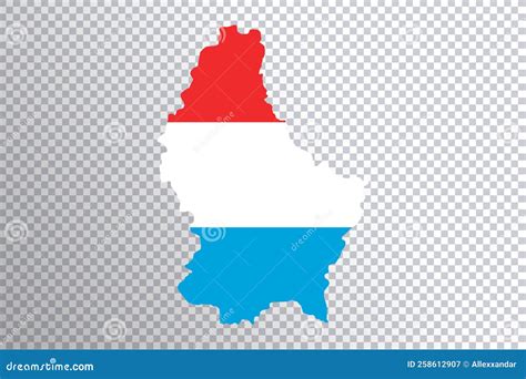 Bandeira Luxemburgo Base Em Mapas Transparentes Ilustra O Stock