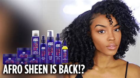 Voluminous Curly Fro Tutorial Feat Afro Sheen Slim Reshae Youtube