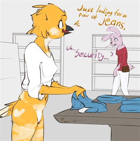 Rule 34 2020 Anthro Avian Beak Bird Bottomless Casual Nudity Caught