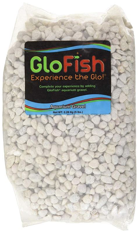 Glofish White Accent Gravel For Aquariums 5 Pounds