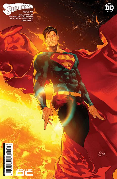 Superman Vol 7 8 Cover F Incentive Edwin Galmon Card Stock Variant Cover