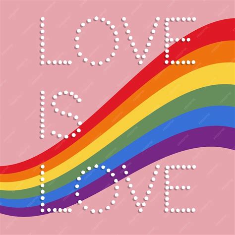 Premium Vector Lgbt Flag With Pride Text Rainbow Flag Vector Illustration