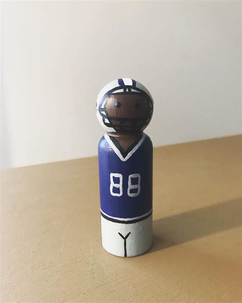 Football Peg Doll Etsy