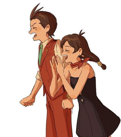 Apollo Justice And Trucy Wright Ace Attorney Drawn By Renshu Usodayo