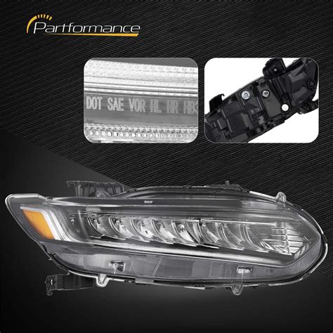 For 2018 2021 Honda Accord Full Led Headlight Headlamp Right Passenger Side Rh Ebay