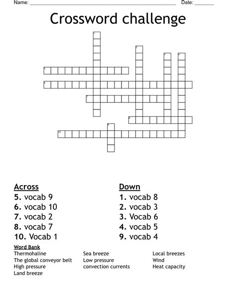 Crossword Challenge WordMint