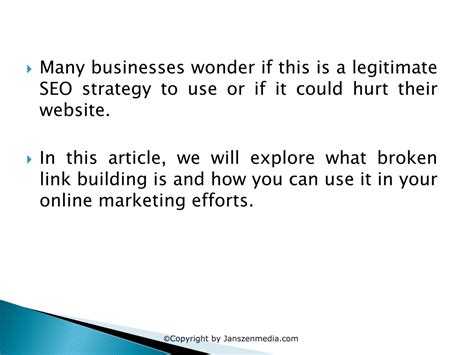 Ppt What Is Broken Link Building And Is It A Viable Seo Strategy