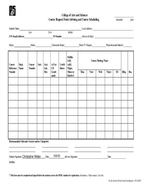 Fillable Online Course Request Form Uwyo Fill And Sign Printable