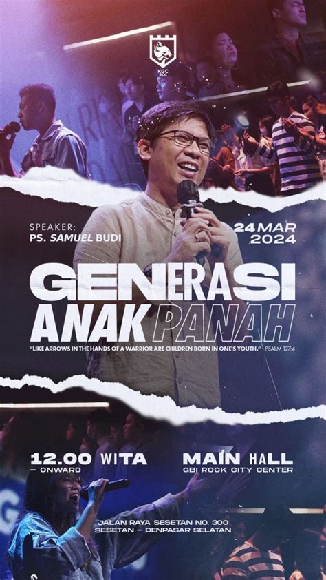 Generasi Anak Panah Church Graphic Design Poster In 2024 Church