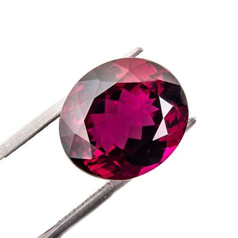 Ct Natural Pink Red Rhodolite Garnet Gemstone Flawless Oval Size