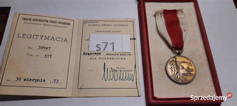 Brązowy medal za zasługi dla pożarnictwa s71 Warszawa Sprzedajemy pl