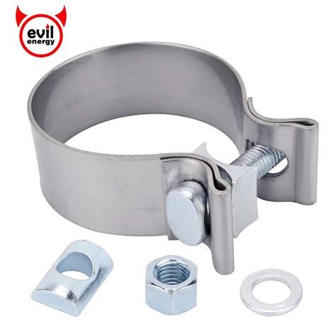 Evil Energy 20 225 25 30 40 Stainless Exhaust Band Clamp Step Clamp Lap Joint Strap