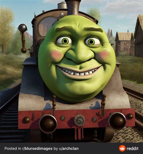 If Shrek And Thomas The Train Engine Had A Baby Roddlyterrifying