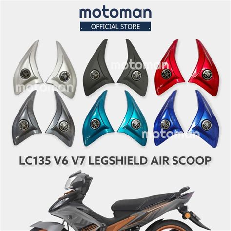 Yamaha LC135 V2 V3 V4 V5 V6 V7 Legshield Cap Air Scoop Set Leg Shield