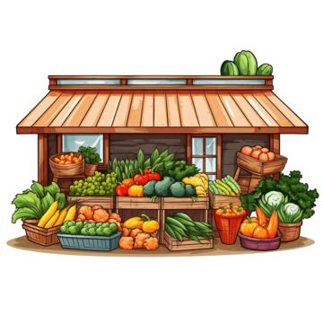 Vegetable Shop Illustration Of Vegetable Shop Vegetable Shop