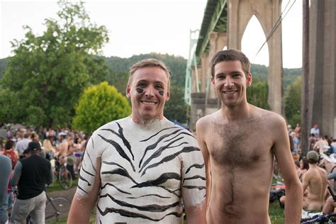 Photos Portland Bikes Bare For 2018 World Naked Bike Ride Kmtr