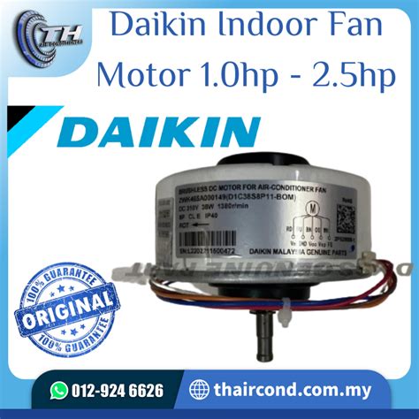 DAIKIN GENUINE PART Indoor Unit Fan Motor 1 0hp 1 5hp 2 0hp 2