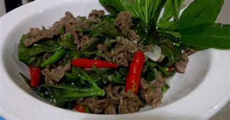 Resep Tumis Daun Ginseng Dengan Daging Sapi Oleh Arisanti Cookpad