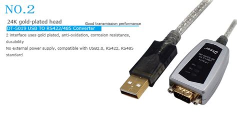 Dtech DT 5019 USB TO RS485 422 Cable 1 2 Meter RoboticsDNA