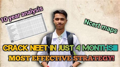 CRACK NEET IN JUST 4 MONTHS STRATEGY FOR NEET 2024 Neet2024