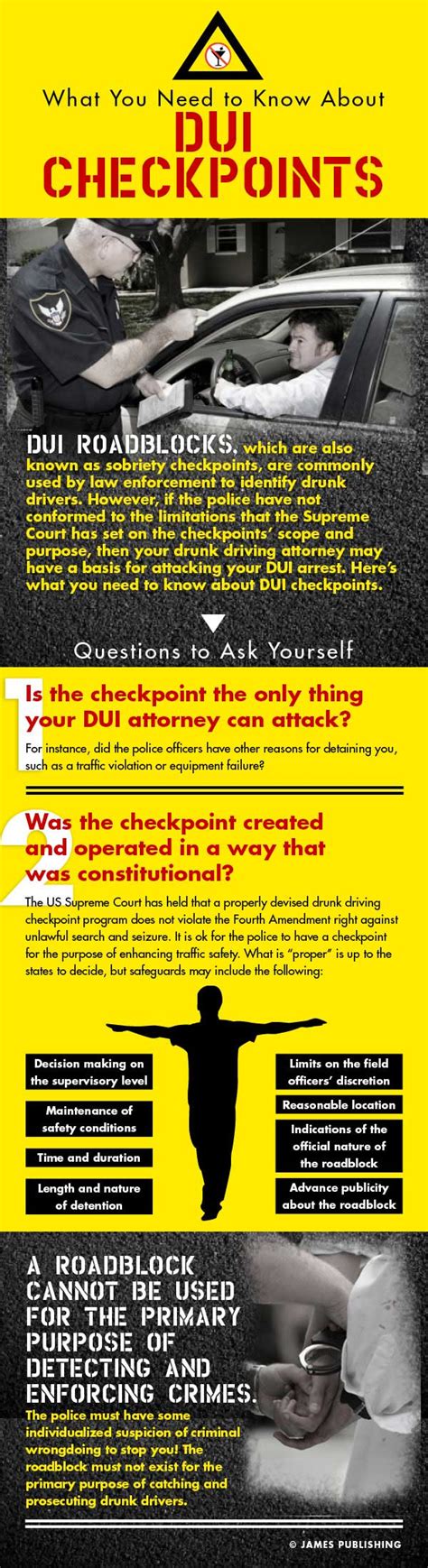 What You Need To Know About DUI Checkpoints | James Toolbox